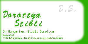 dorottya stibli business card